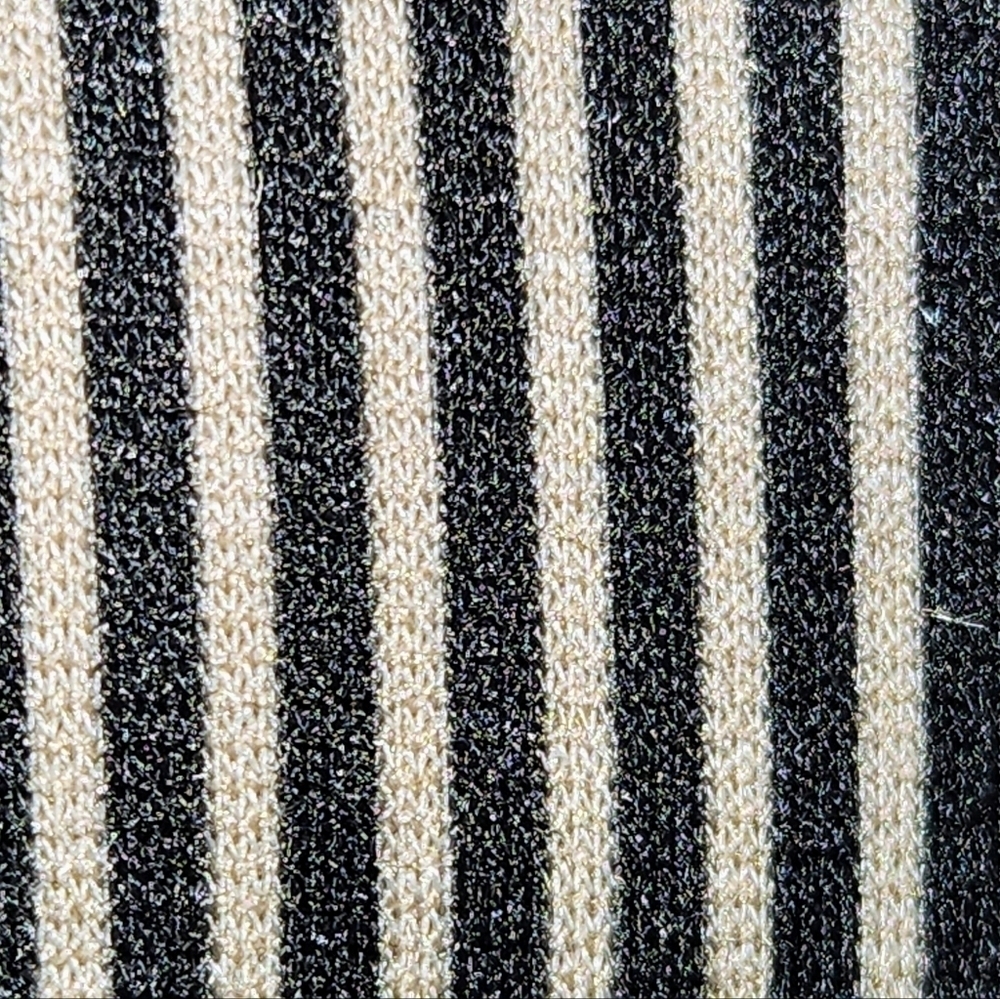 Soho Apparel Black and Tan Stripped Tailored Blazer Size M - Picture 7 of 12